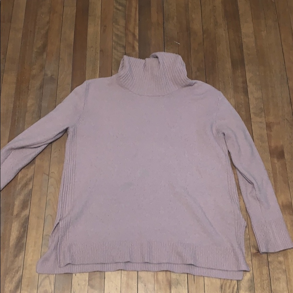 Pink long sleeved turtle neck
